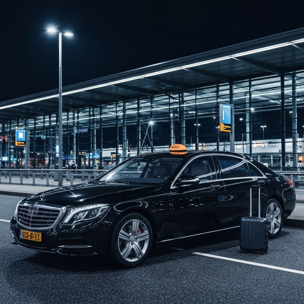 Taxi bij Schiphol Airport